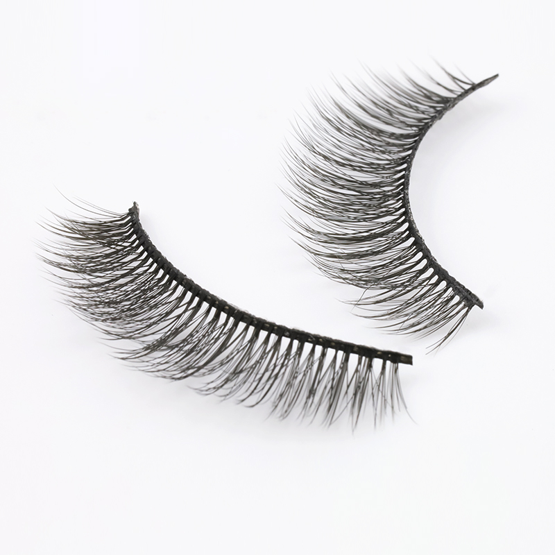 False Wholesale 100% Wispy vegan lash 3D faux mink Lashes Private Label Lash Own Logo box JN72